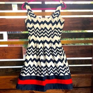 Nine West Chevron Dress size 6